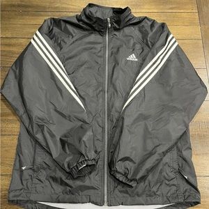 ADIDAS lightweight windbreaker men’s jacket sz M. Black/ Preowned